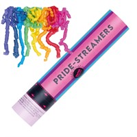 Konfettikanon 25 cm Pride streamers
